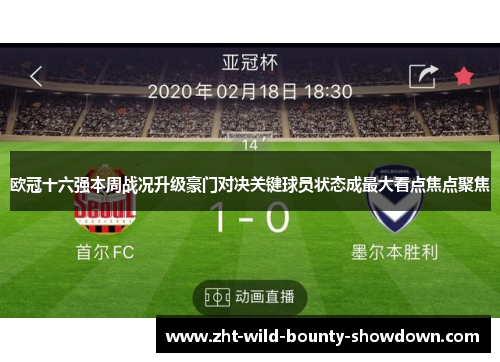欧冠十六强本周战况升级豪门对决关键球员状态成最大看点焦点聚焦